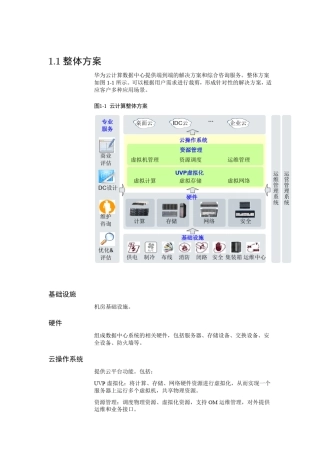 华为CloudOS云操作系统方案介绍