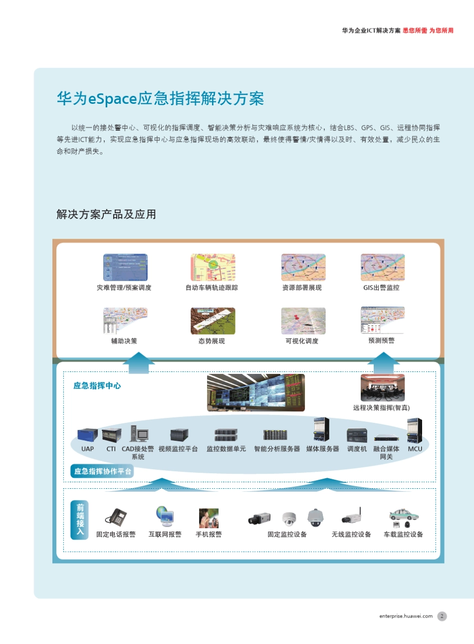 华为ECC应急指挥解决方案彩页_第3页