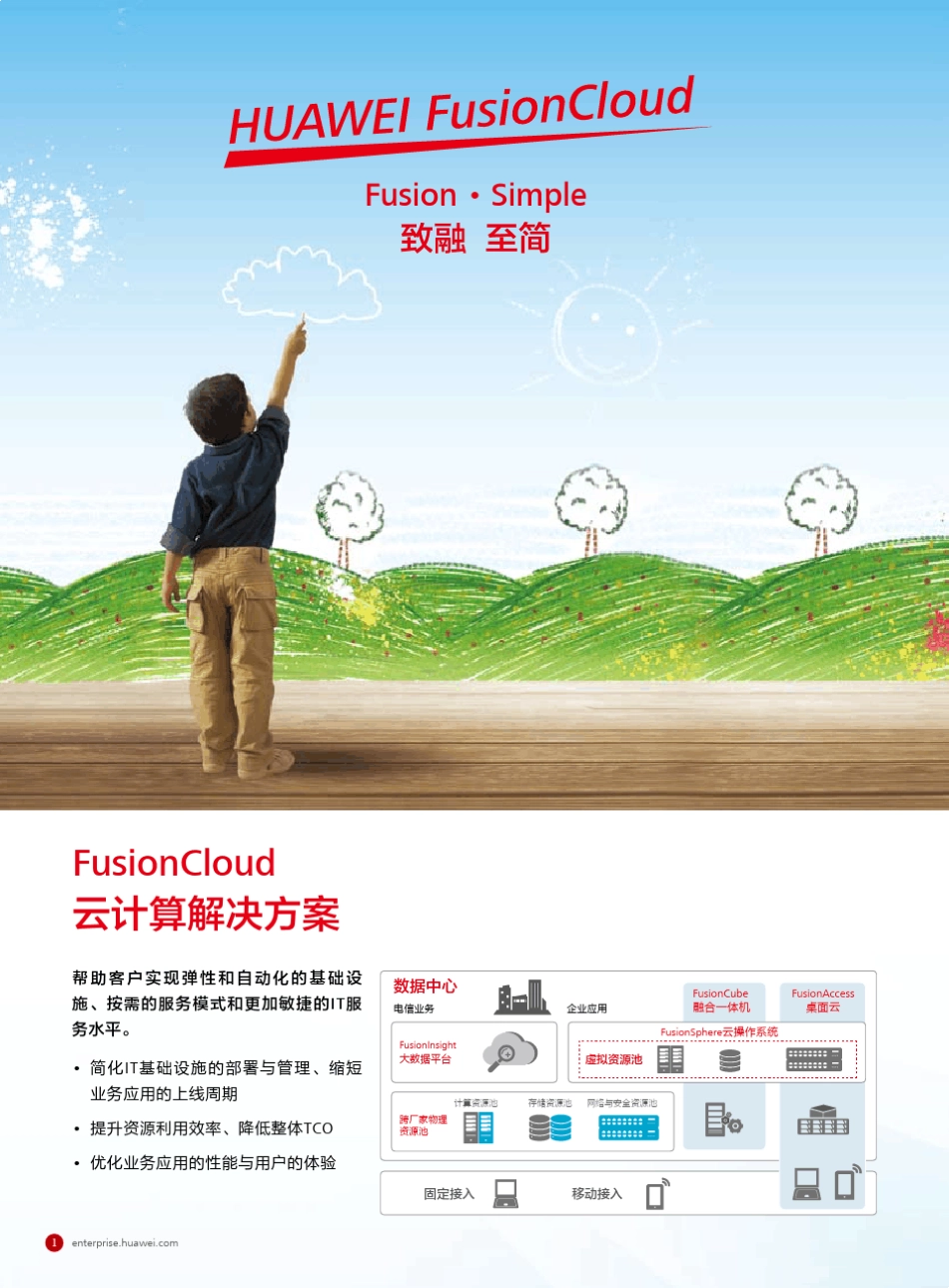 华为FusionCloud云计算解决方案彩页_第2页