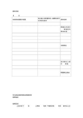 华为nat配置实例