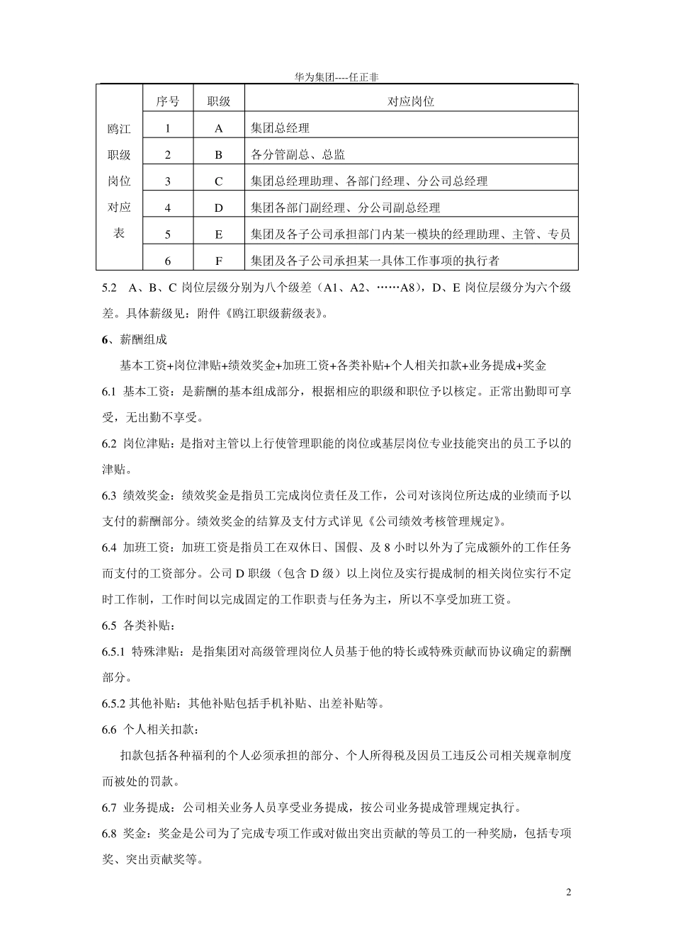 华为公司薪酬管理制度_第3页