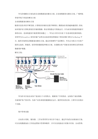 华为存储解决方案