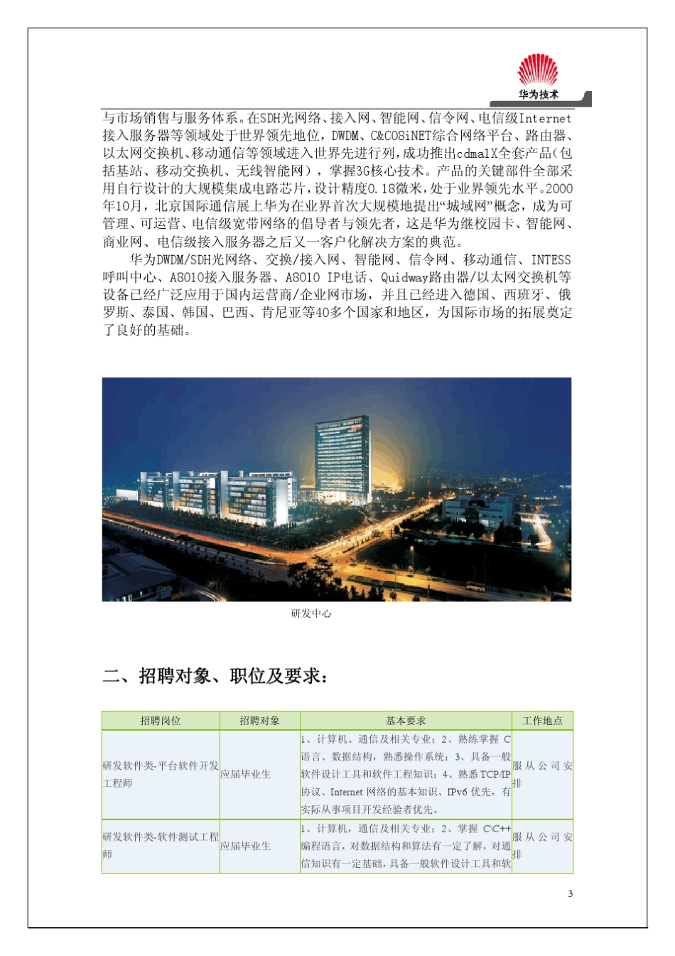 华为招聘计划书_第3页