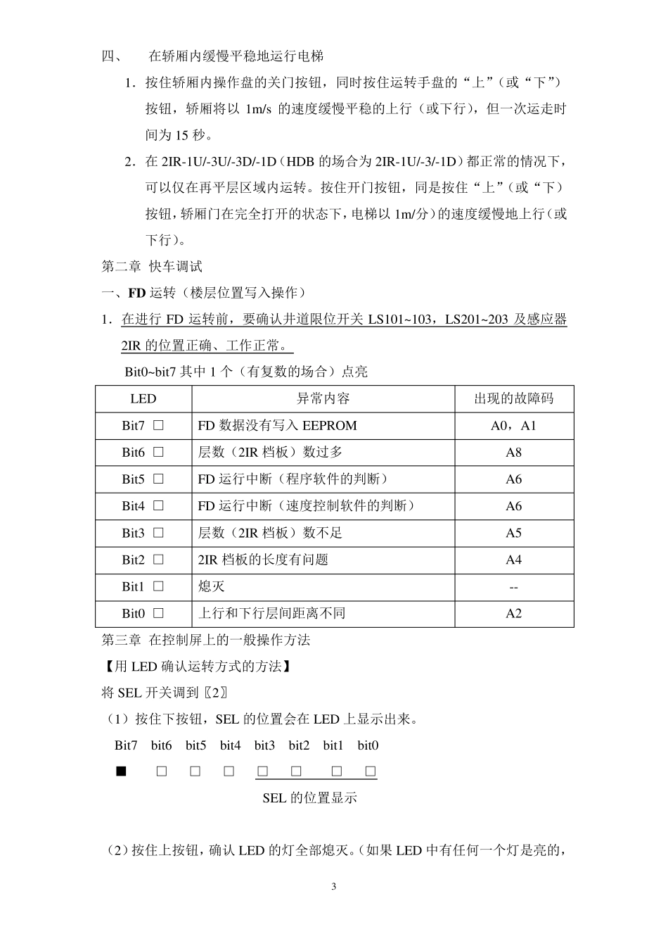 华升富士达电梯调试与维修手册_第3页