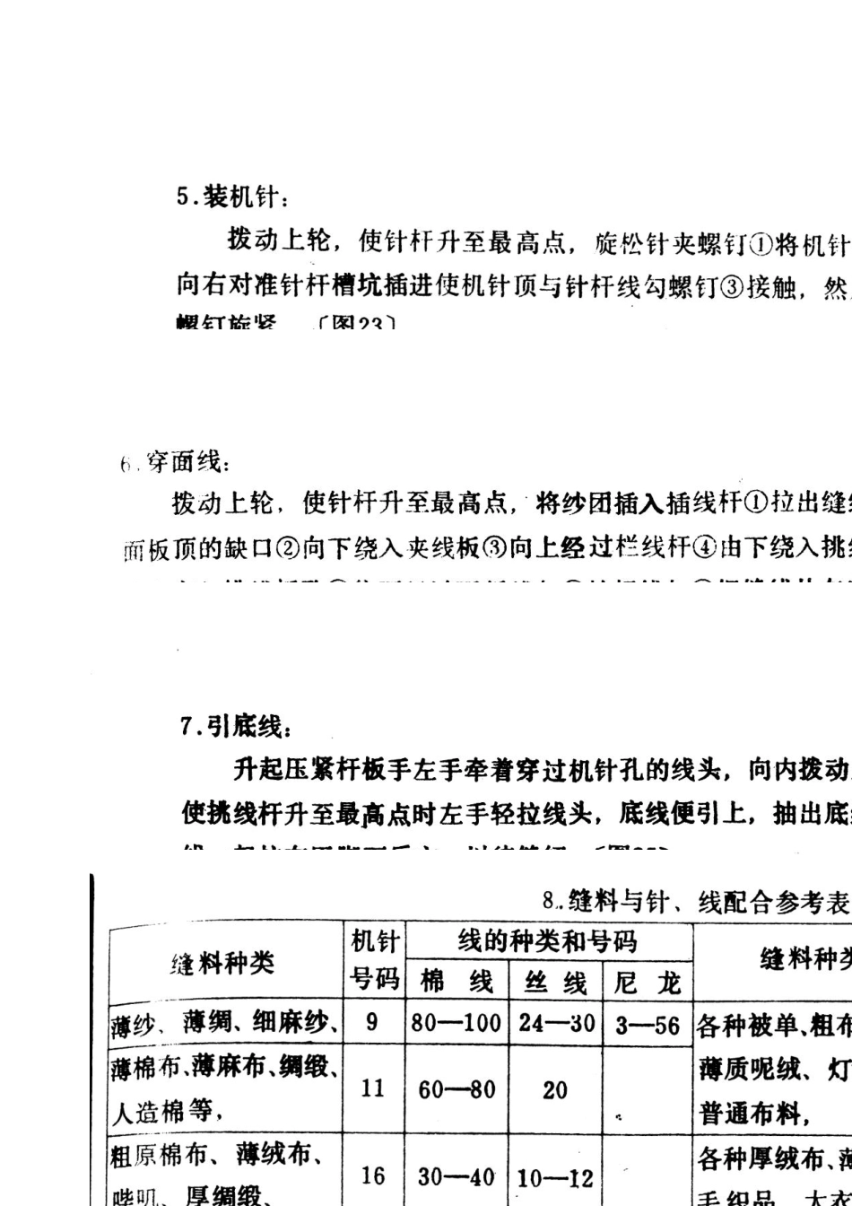 华南牌JA缝纫机使用说明(下)_第2页