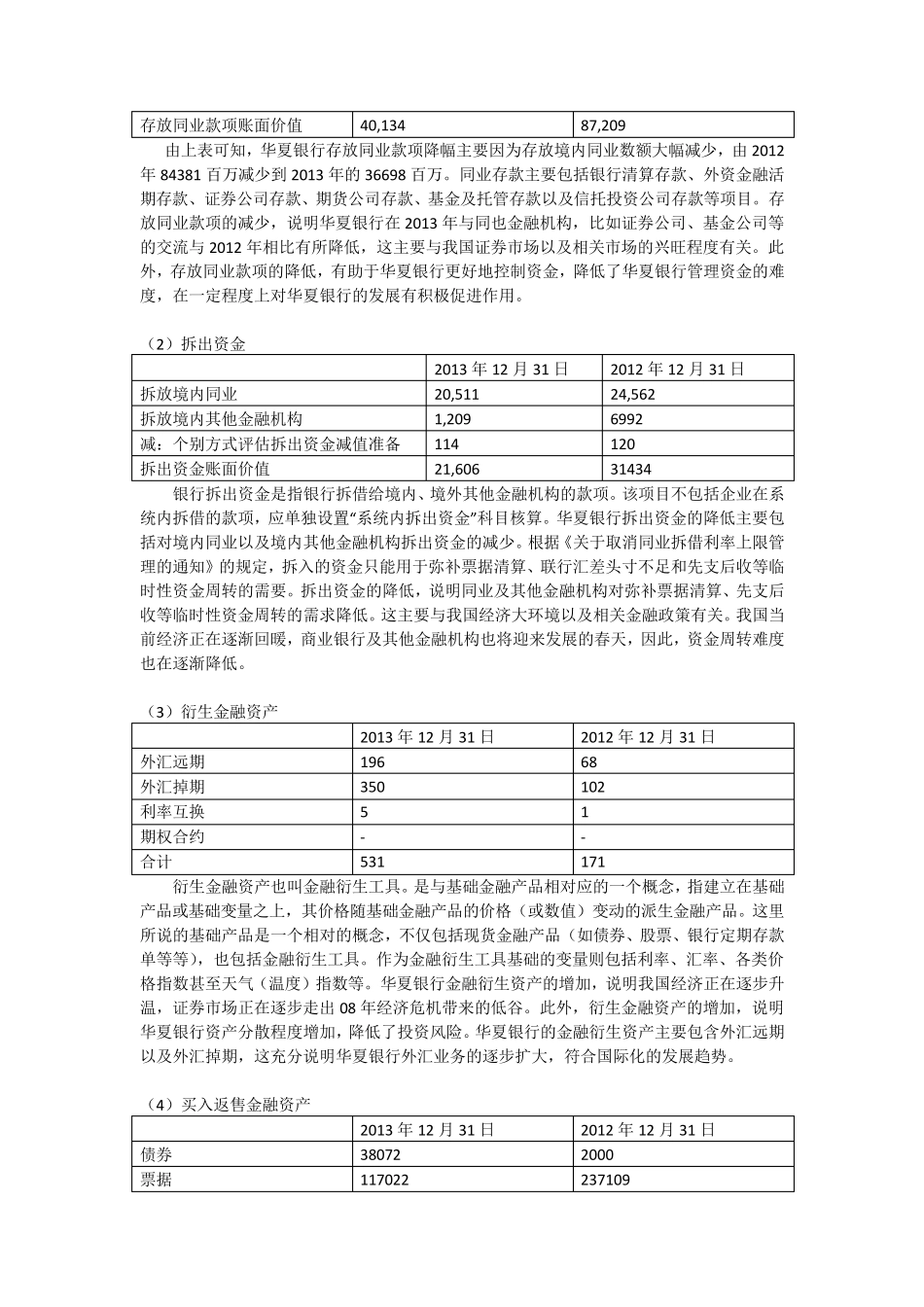 华夏银行资产负债表分析_第2页