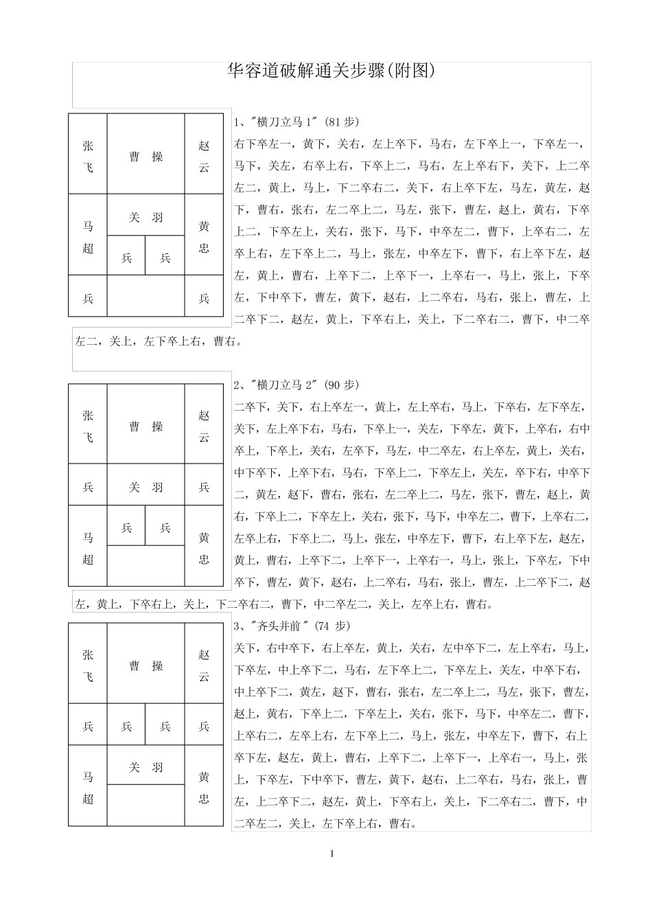 华容道最佳解法_第1页