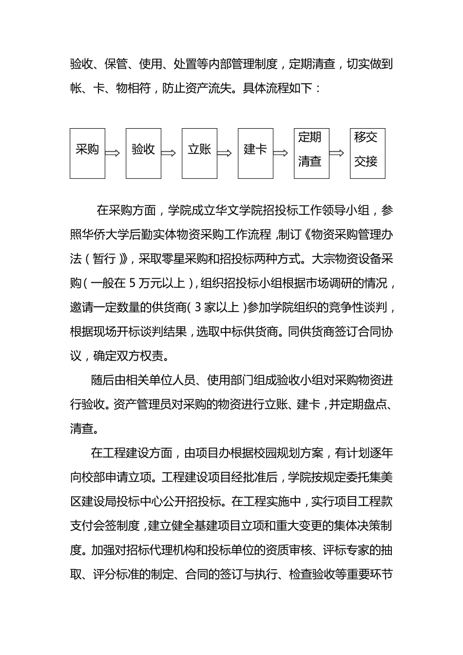 华文学院国有资产管理工作总结汇报_第3页