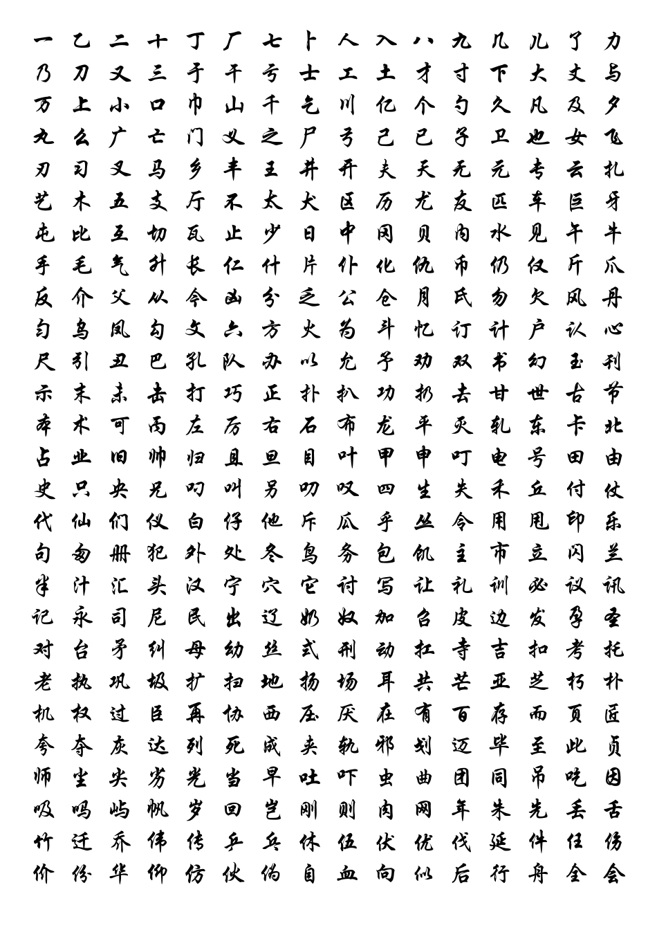 华文行楷日常5000字_第1页