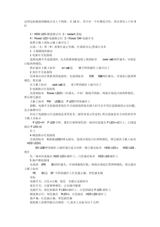 华硕主板跳线接法.电脑电源跳线接法