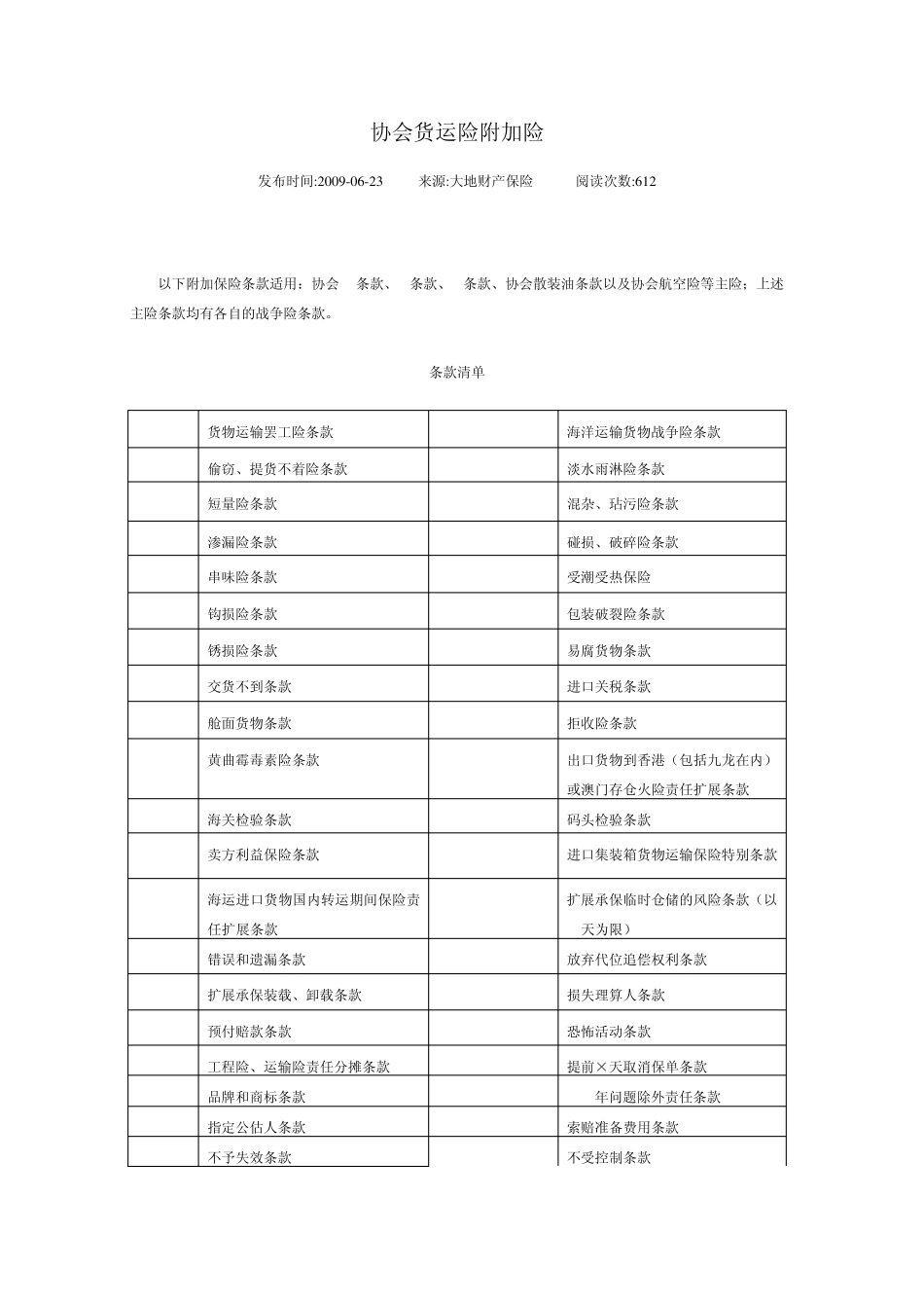 协会货运险附加险_第1页