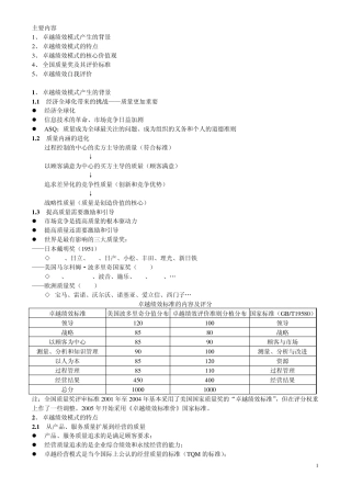 卓越绩效管理
