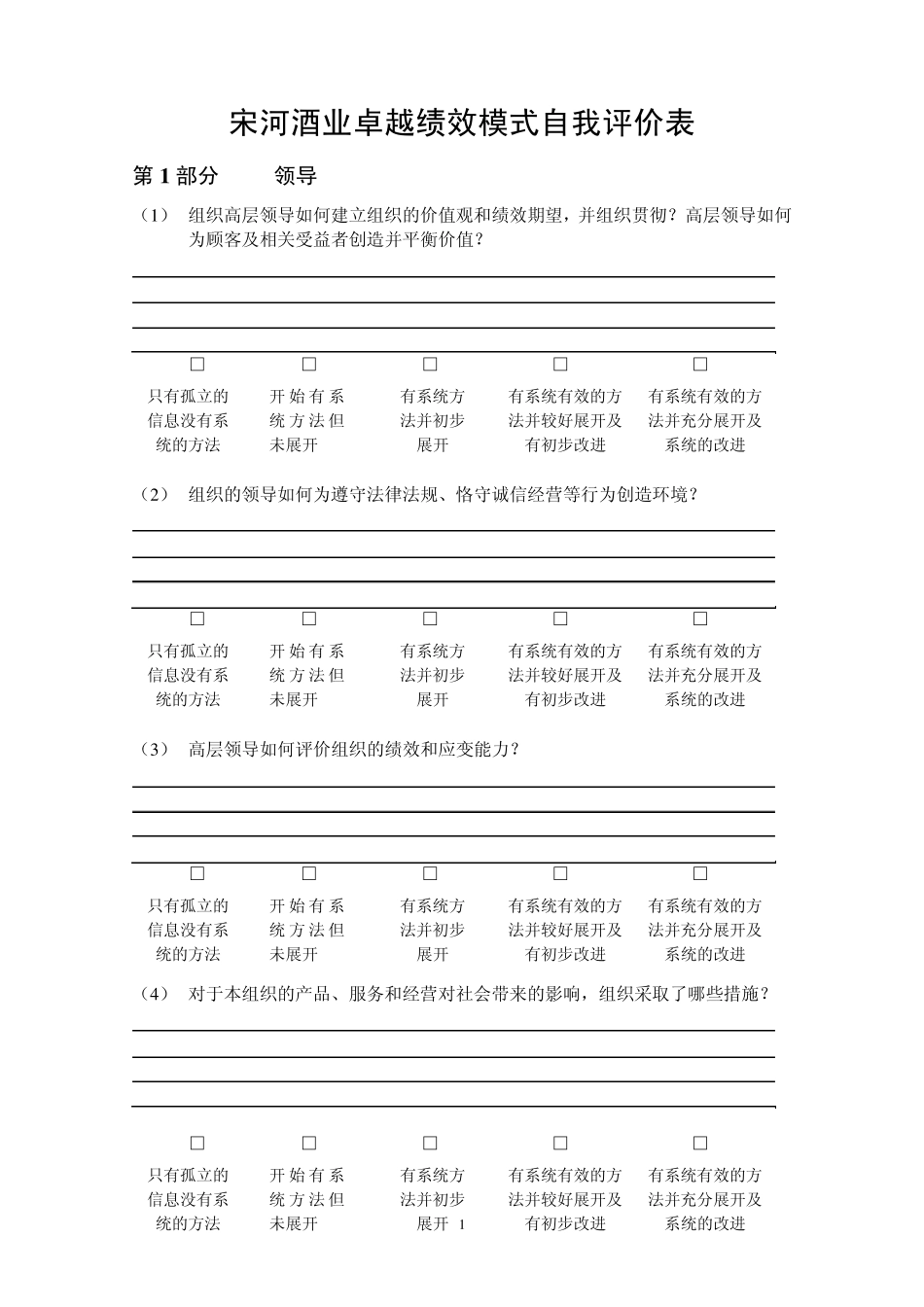 卓越绩效评分表2012_第1页