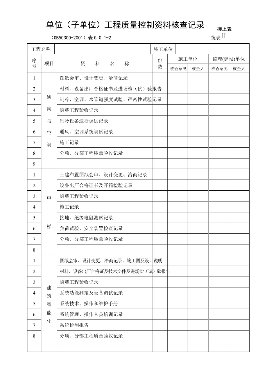 单位工程验收记录统表14_第3页