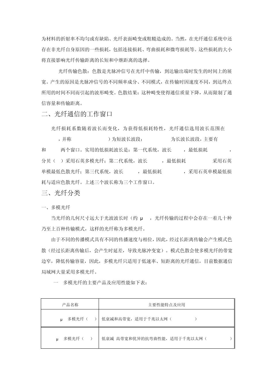 单模和多模光纤的特点和应用_第2页