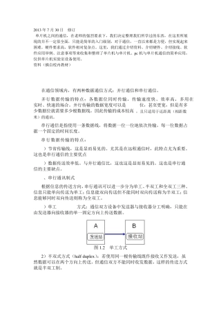 单片机之间的通信