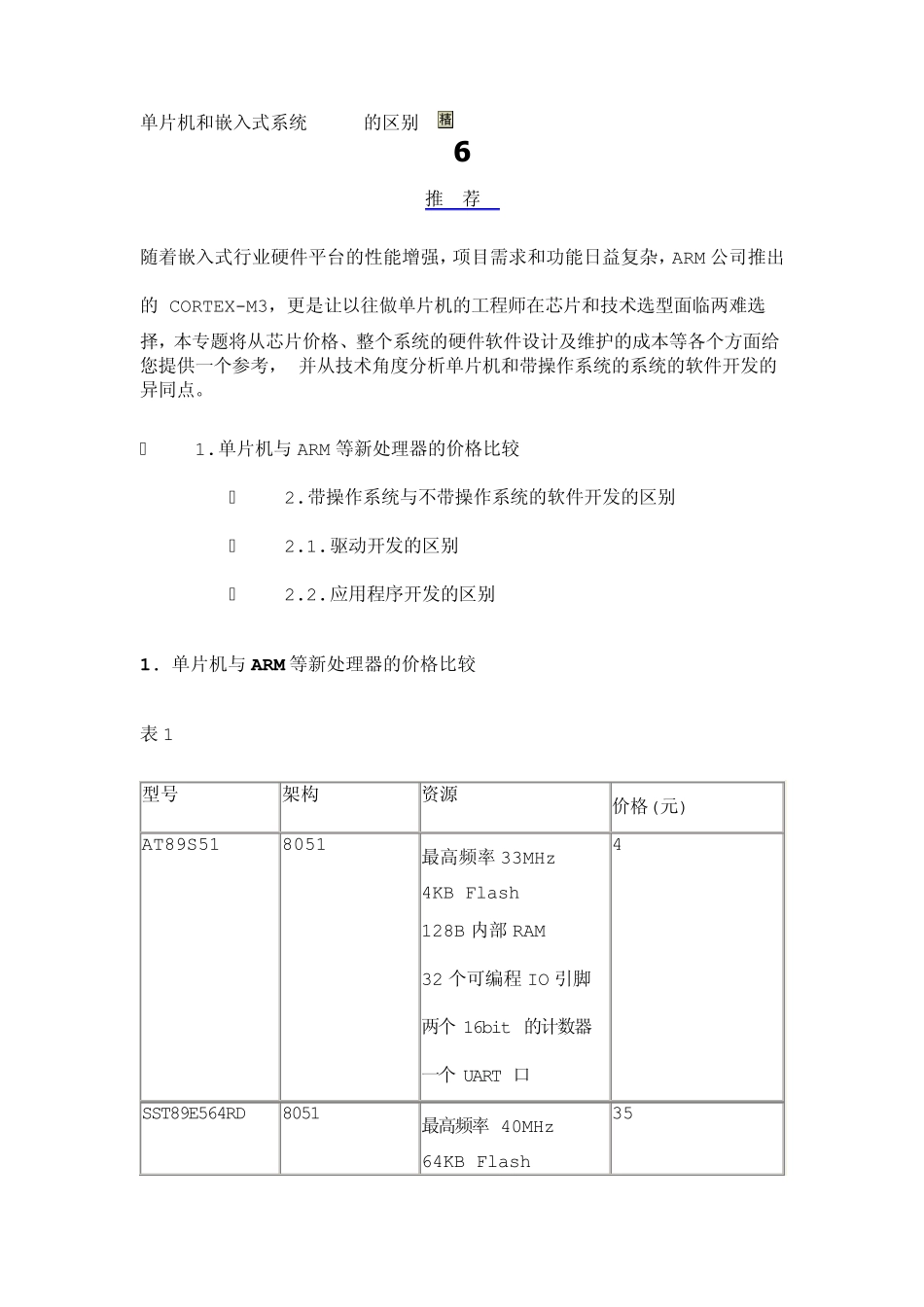 单片机和嵌入式系统linux的区别_第1页