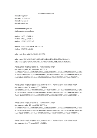 单片机控制步进电机转动程序