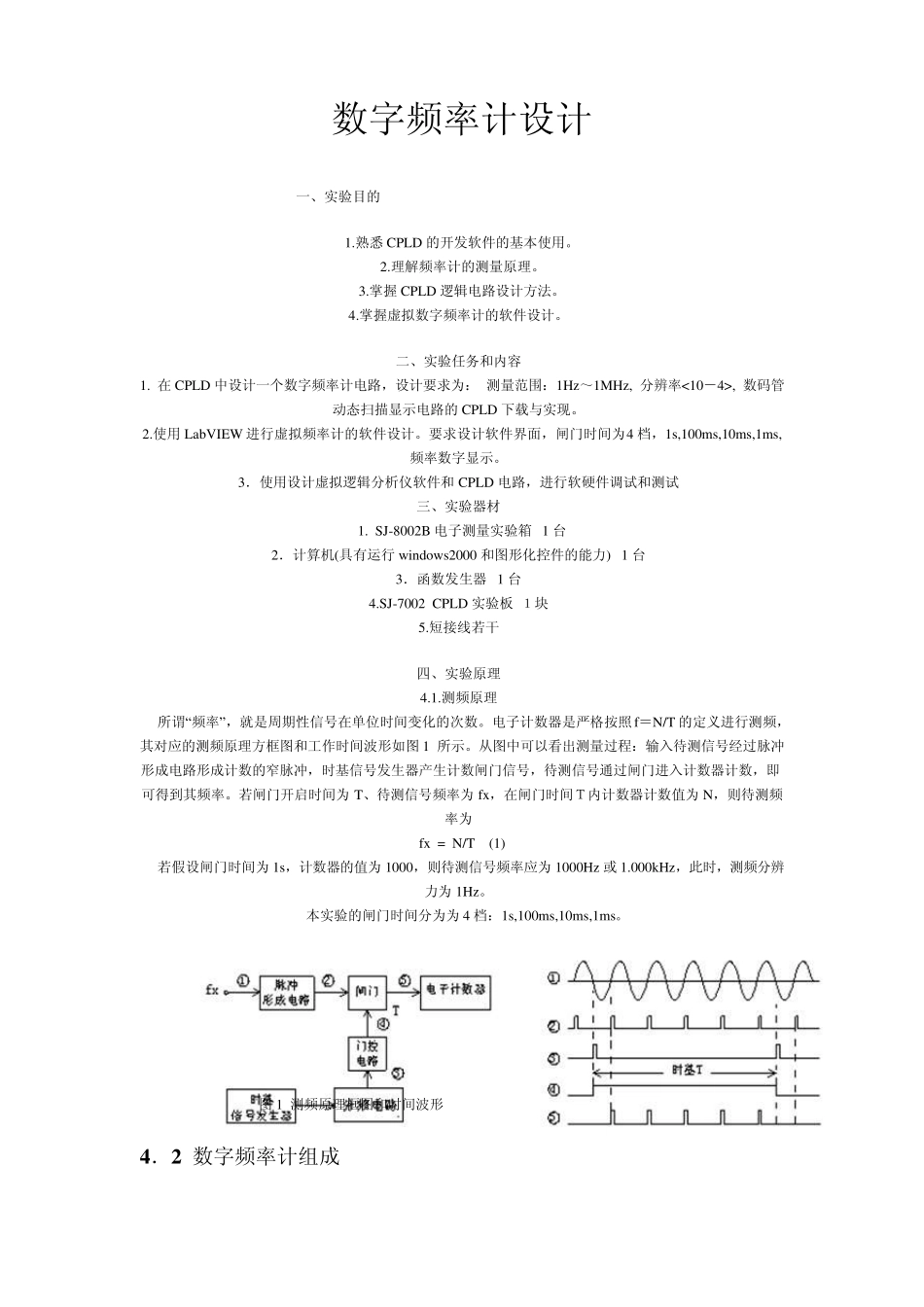 单片机数字频率计设计_第1页