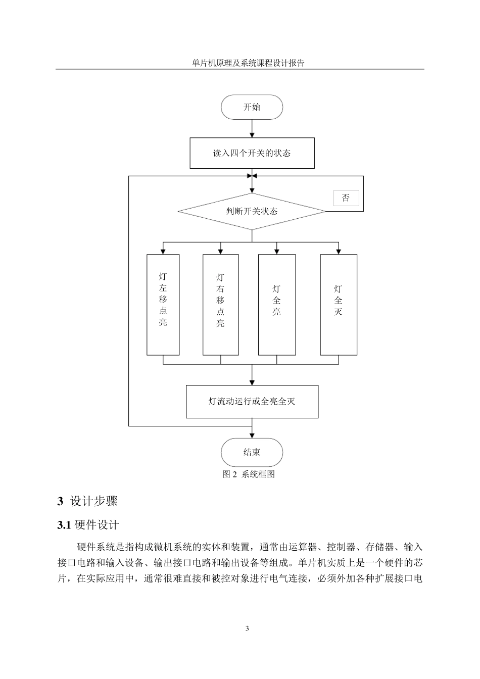 单片机流水灯课程设计_第3页