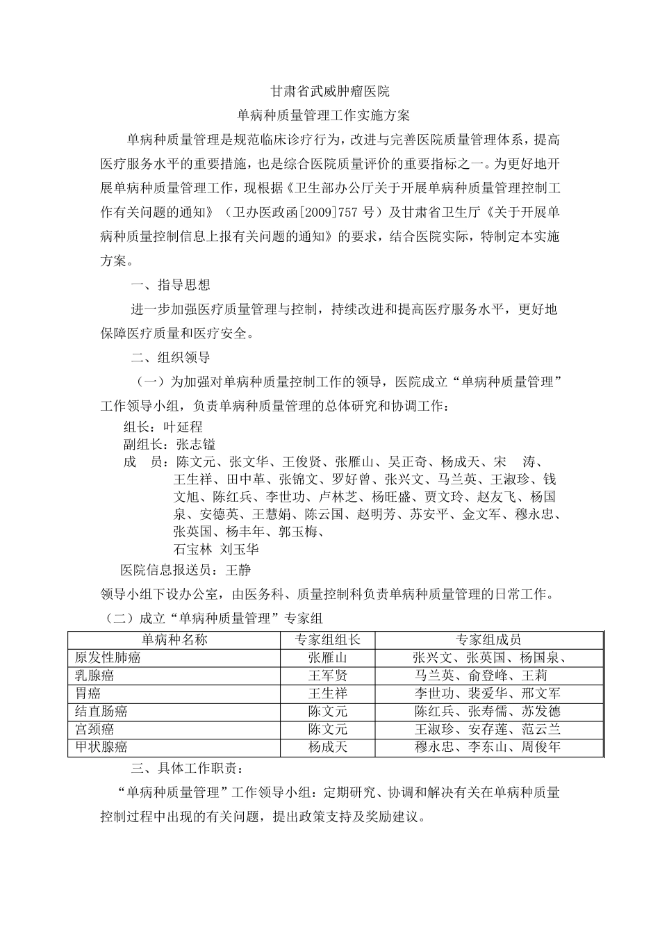 单病种实施方案_第1页