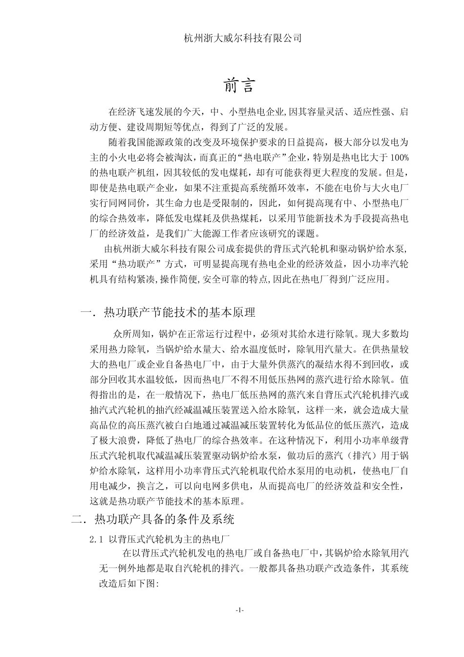 单级背压式小功率汽轮机系列_第2页
