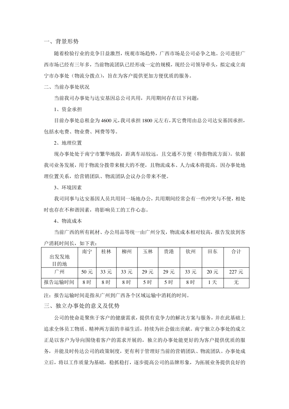 南宁办事处筹建及预算方案_第2页