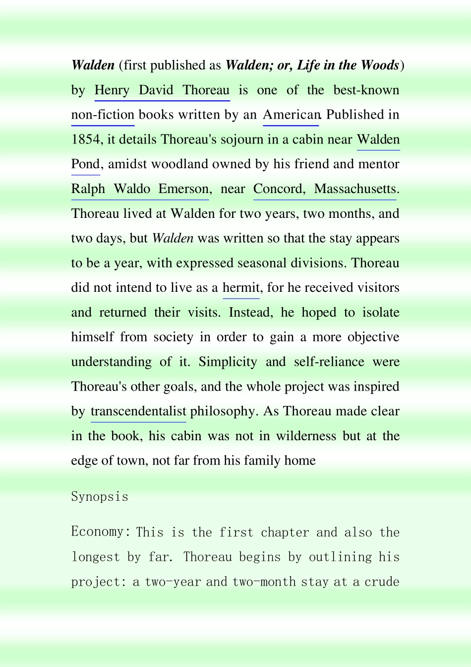 南开大学外国语学院美国文学课件瓦尔登湖_第1页