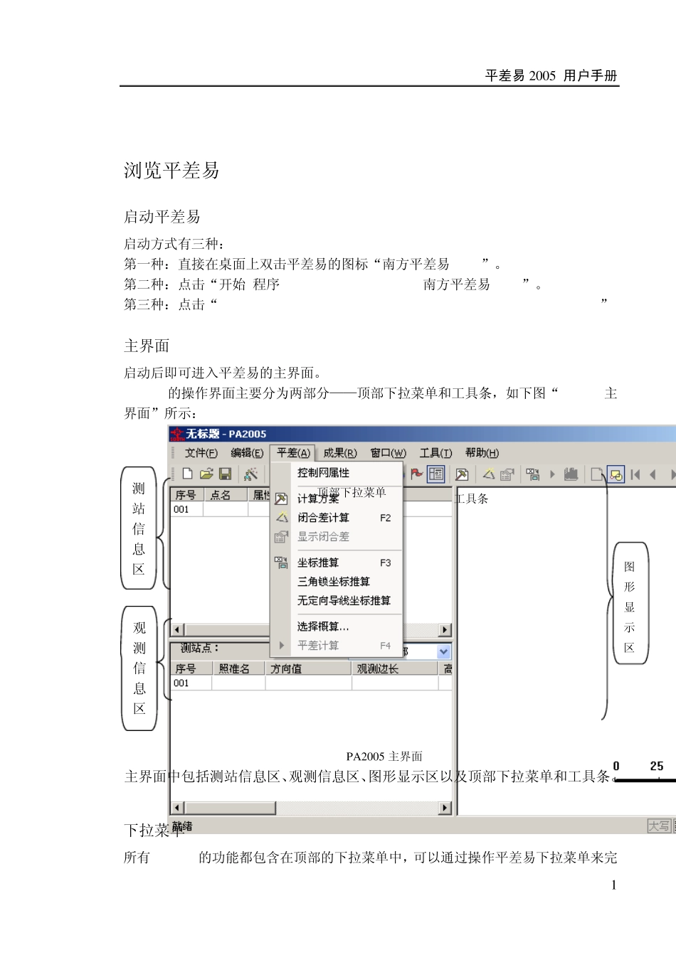 南方测绘_平差易2005说明书_第1页