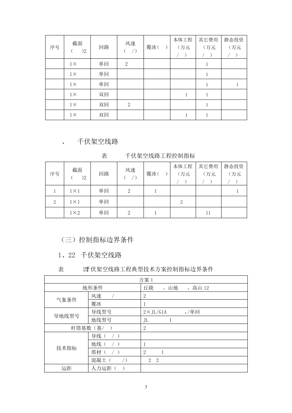 南方电网公司220千伏及以下电网可研工程造价控制指标(2015年版)_第3页