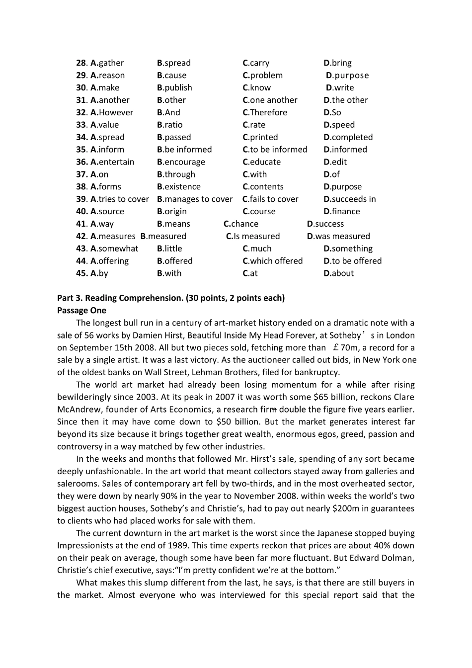 南财公共英语3级第一套试卷_第3页