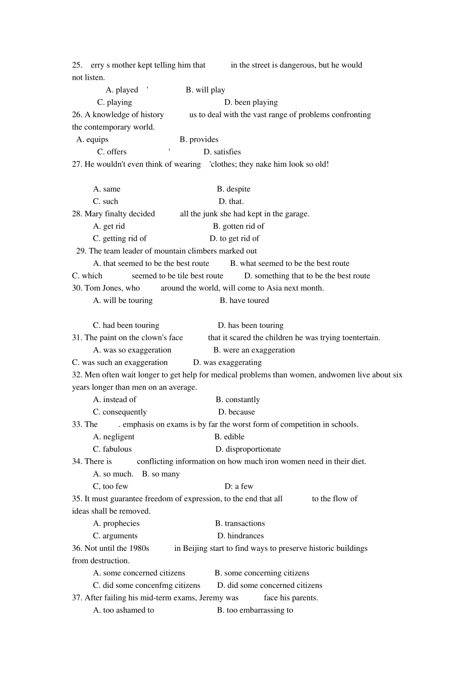 博士生入学考试英语试题,doc_第3页