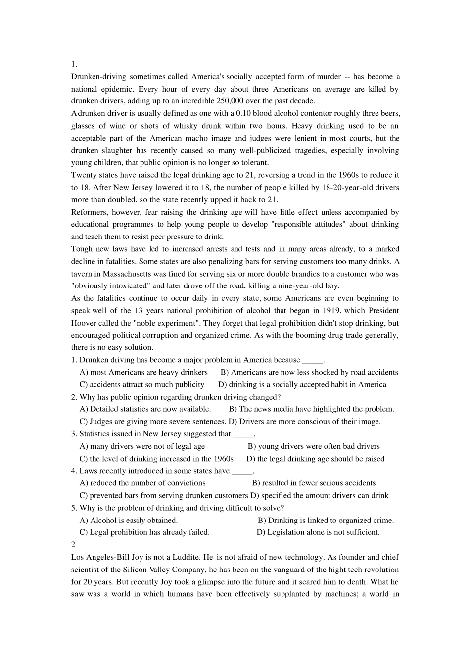 博士英语阅读理解_第1页