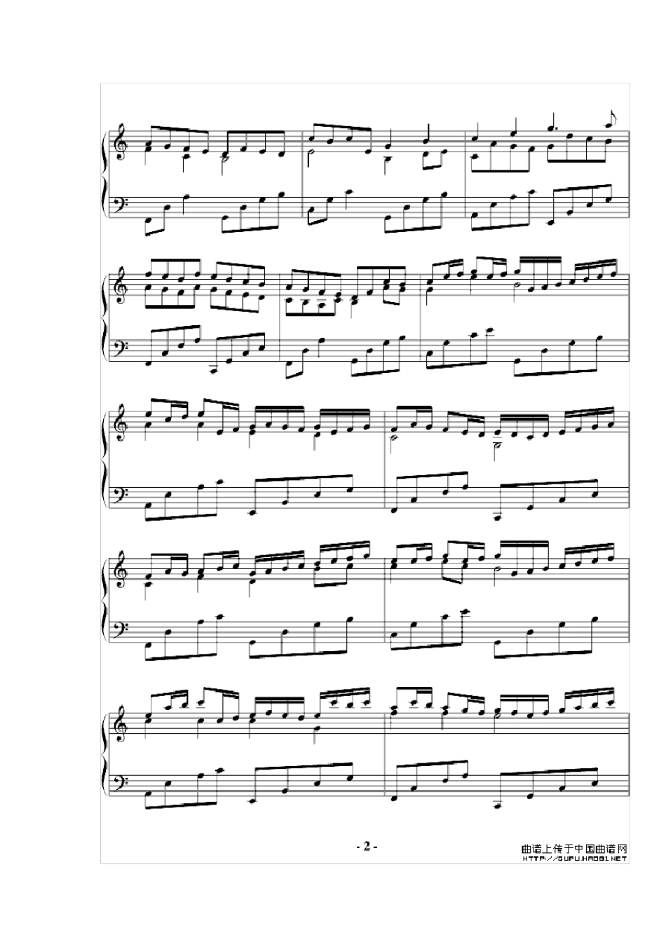 卡农摇滚版钢琴谱_第2页