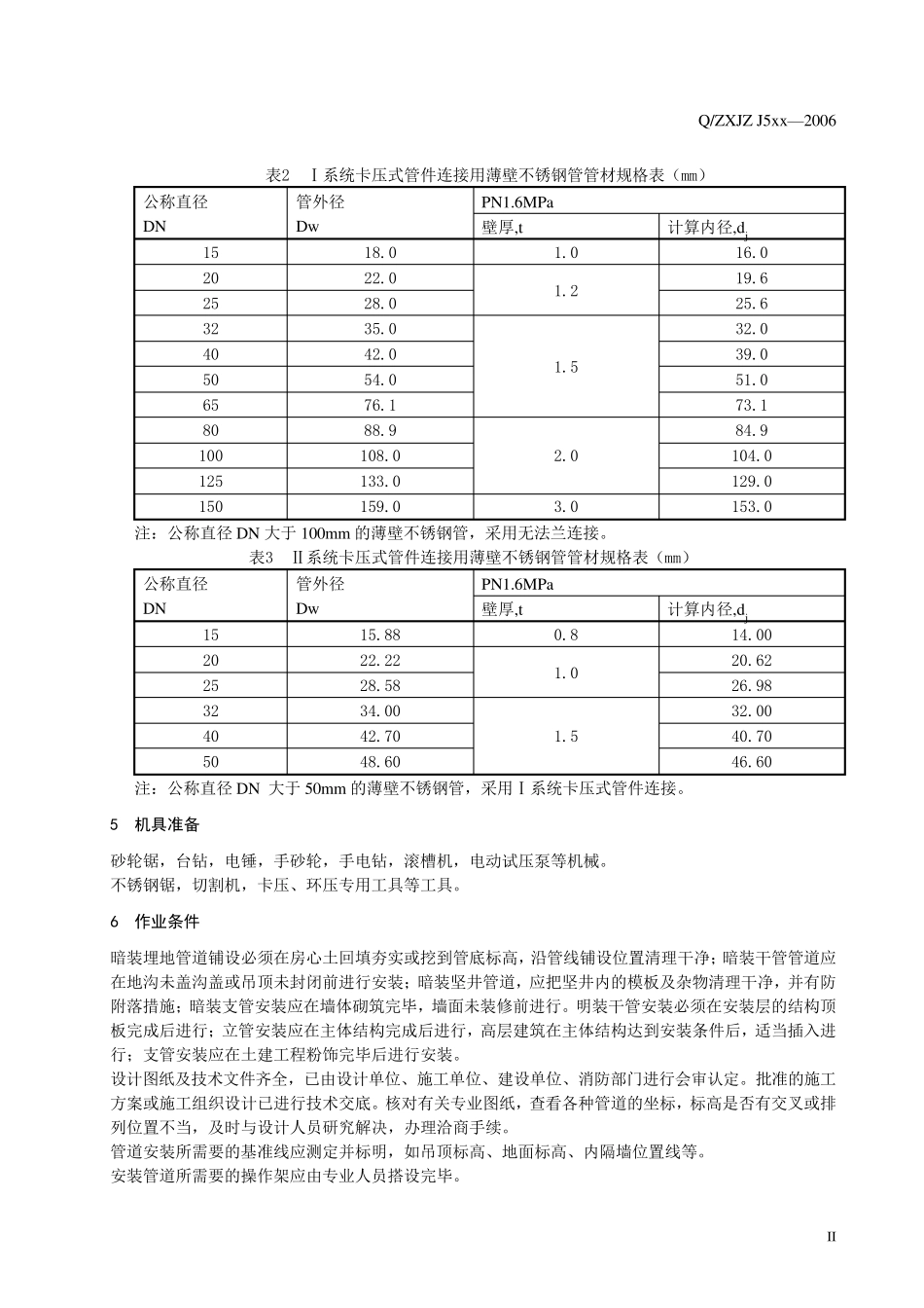卡压不锈钢管施工工艺标准_第2页