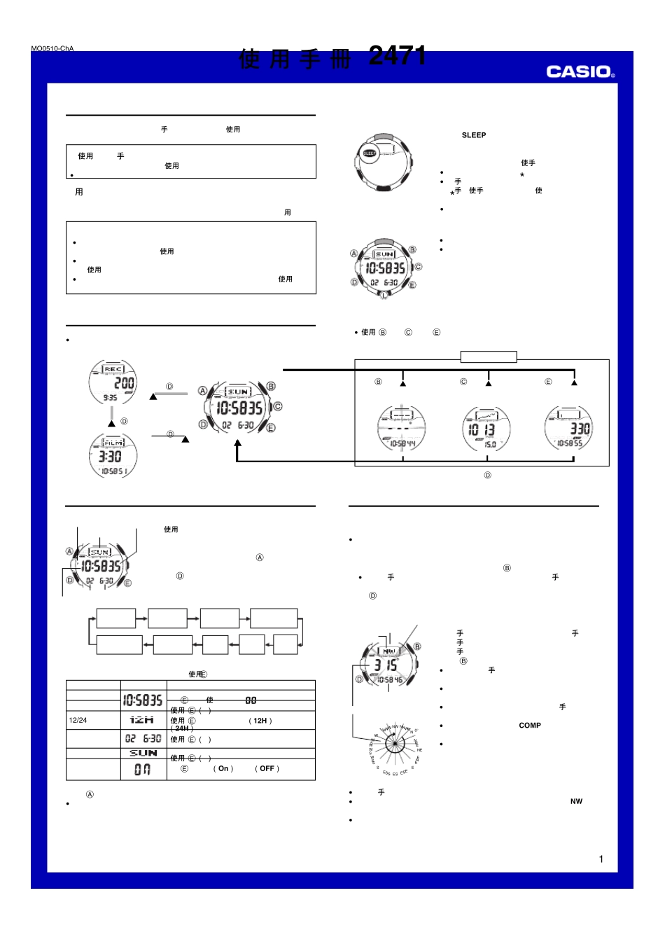卡西欧手表PRG50(2471)_第1页