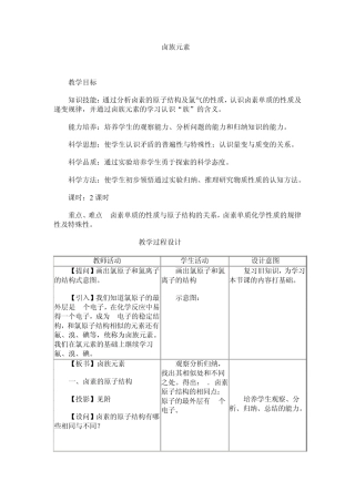 卤族元素性质