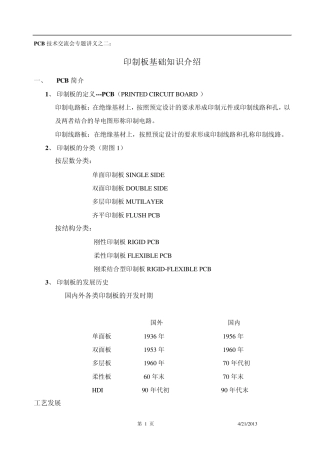 印制板基础知识(定义、类型、发展史)