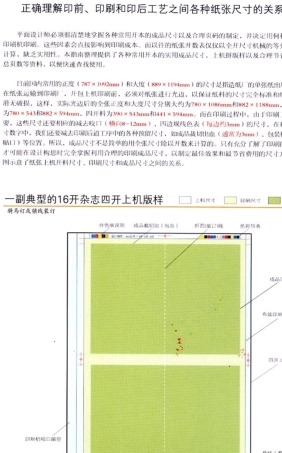 印刷拼版及成品裁切知识