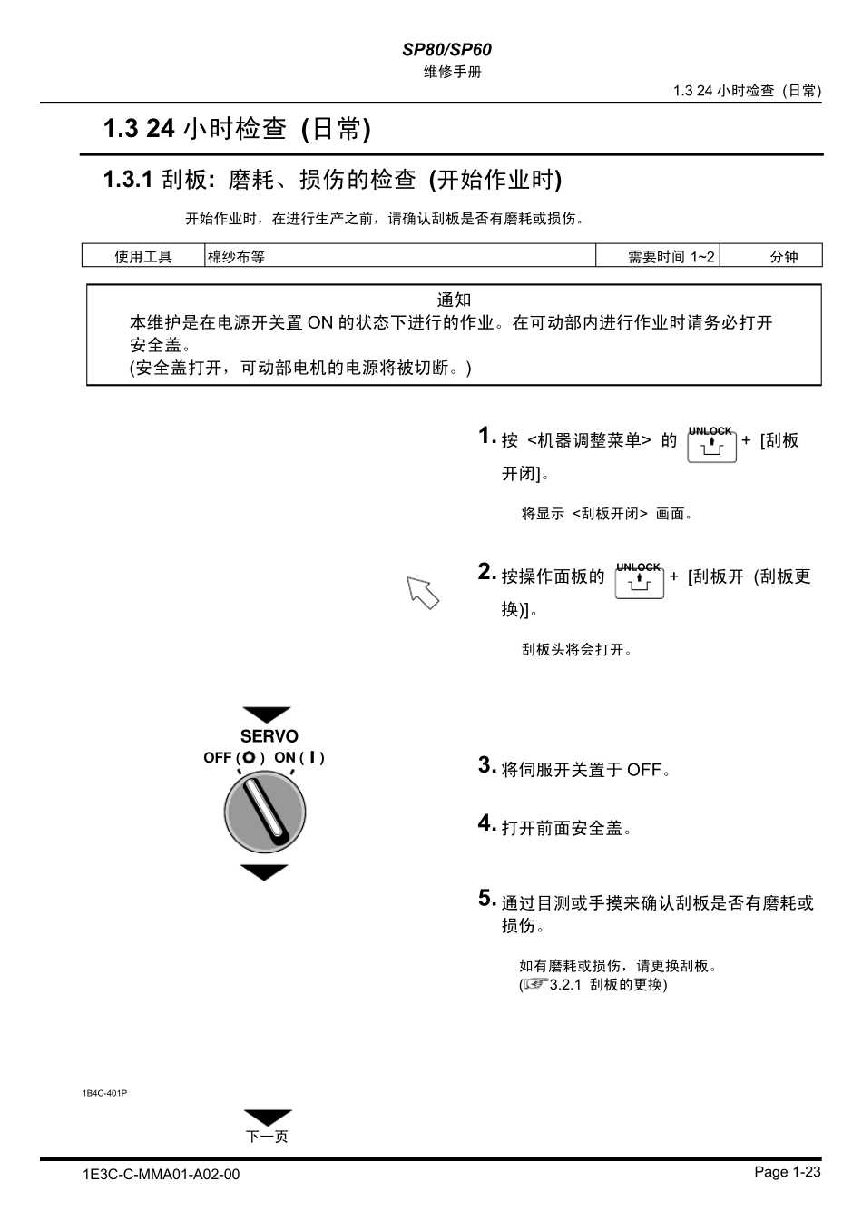 印刷机维修手册_SP60_2_第1页