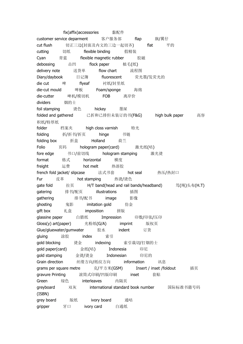 印刷英文对照_第3页