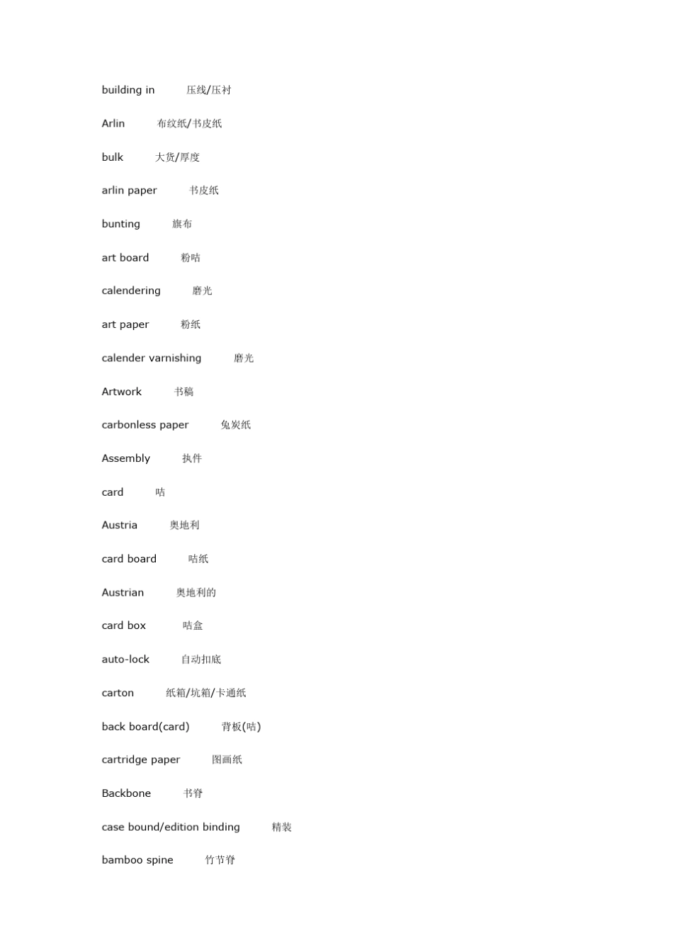 印刷行业英语大全_第2页