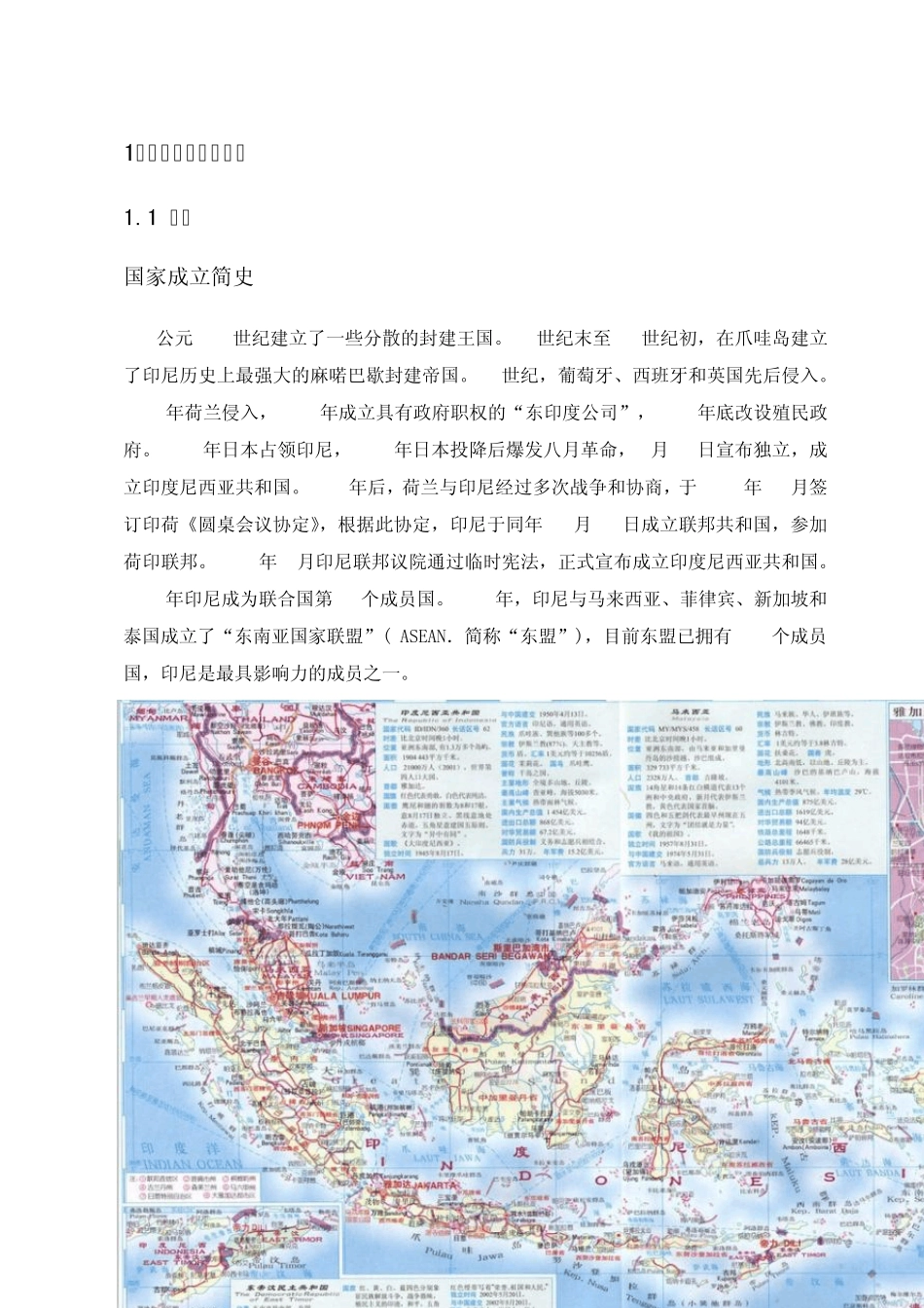 印度尼西亚工程机械市场基本分析整体修改版_第1页