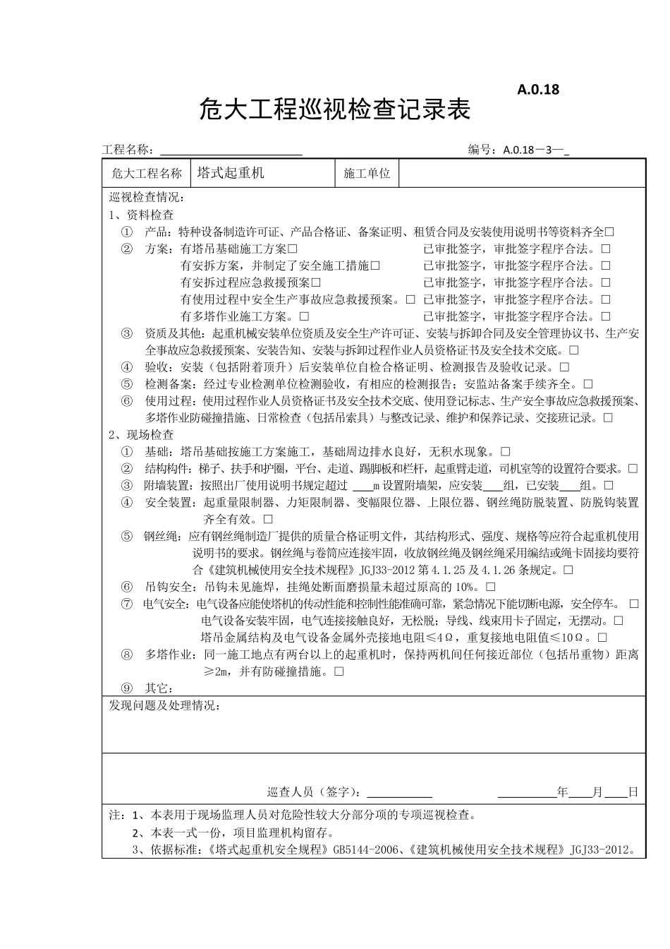危大工程巡视检查记录_第3页