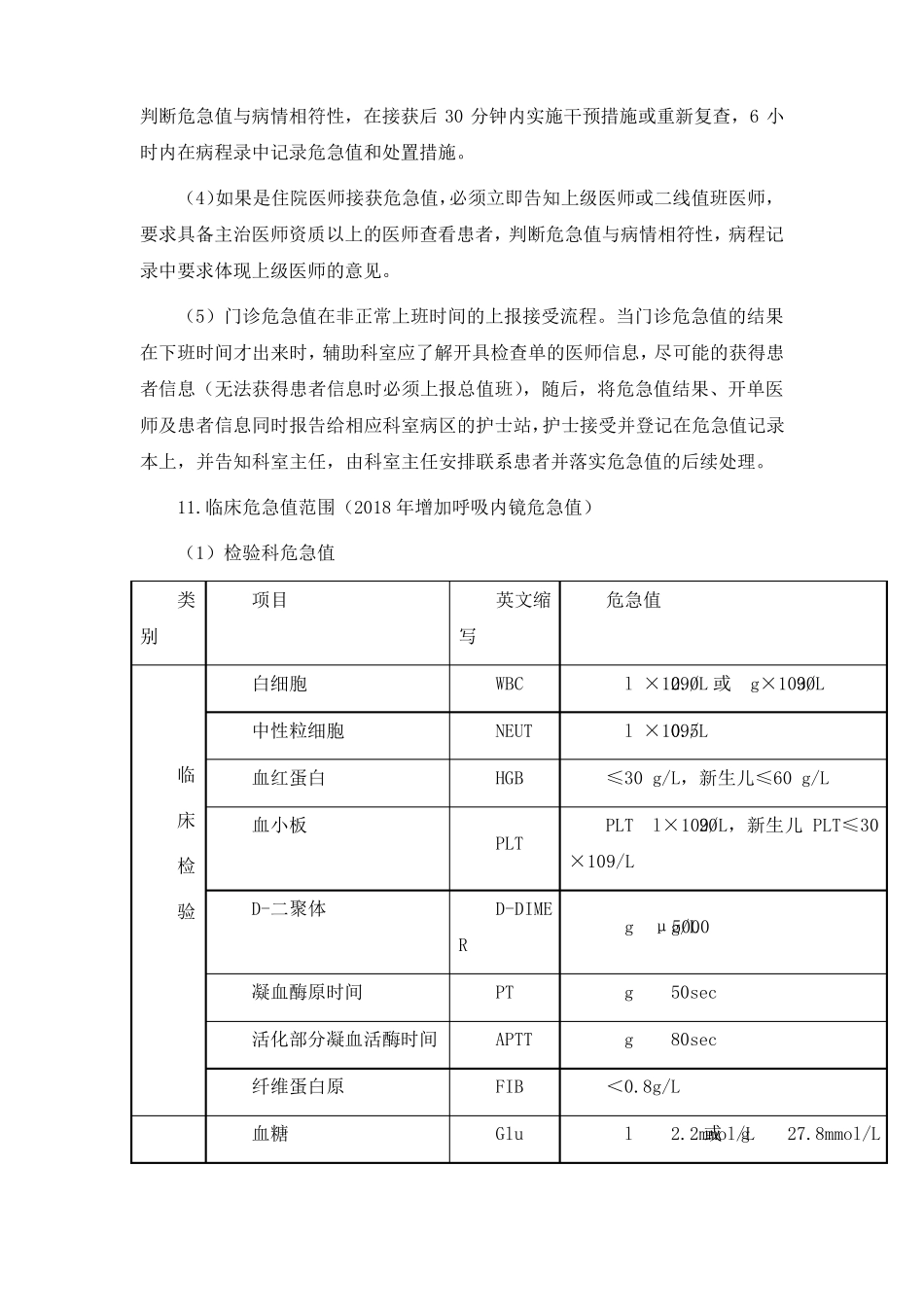危急值报告制度、流程及危急值范围_第3页
