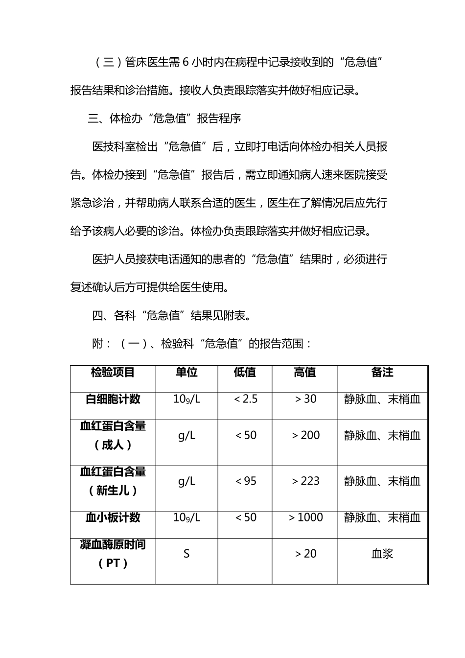 危急值报告制度及流程_第3页