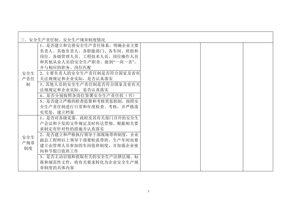 危险化学品企业安全检查表_第3页