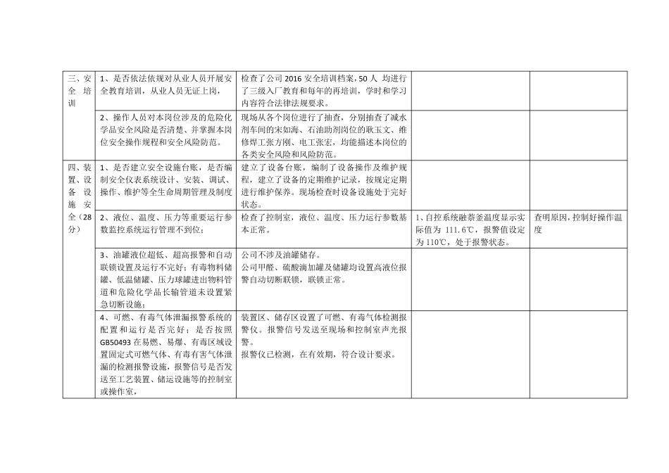 危险化学品储存场所安全专项整工作方案自查检查表_第2页