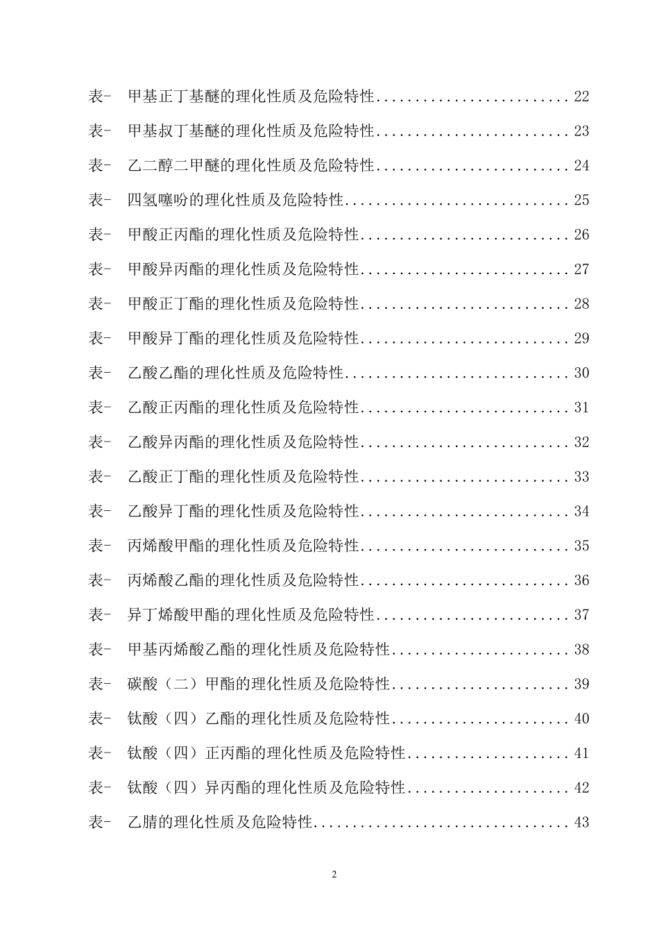危险化学品特性表第3.1类_第2页