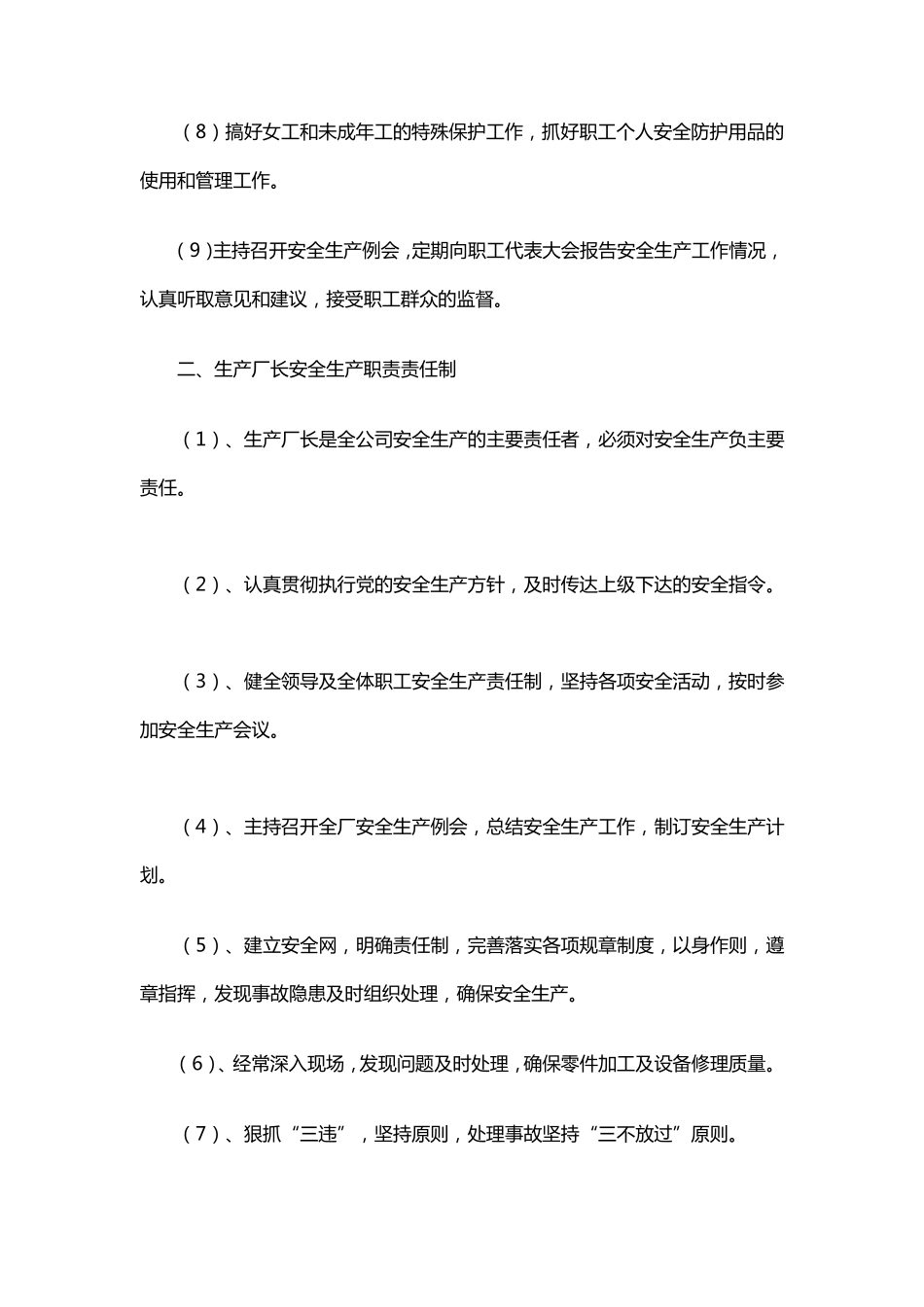 危险化学品运输企业主要负责人安全生产责任制度_第2页